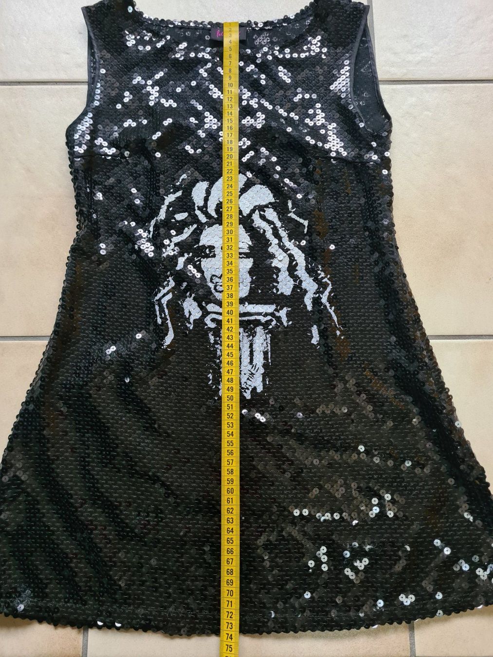 Vestiti: Robe Patricia Field noire à sequins taille 34/36 – Usato da le landeron venduto da canette 5