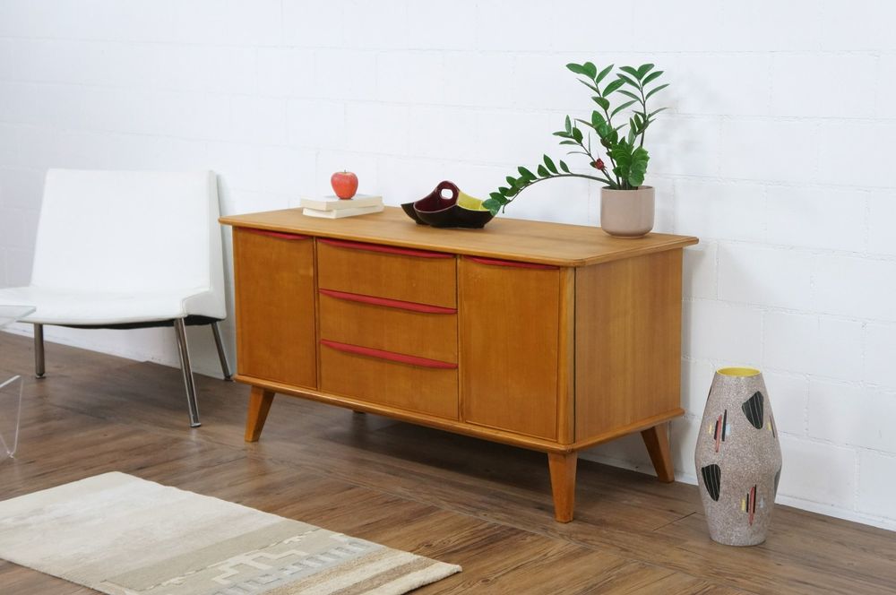 Vintage KOMMODE Lowboard Schubladen und Türen MID-CENTURY (Gebraucht ...