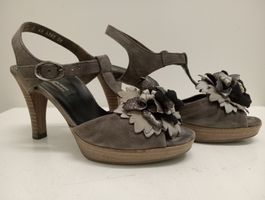 Paul Green Wildleder Sandaletten Pumps Grau Gr. 3 (35.5)