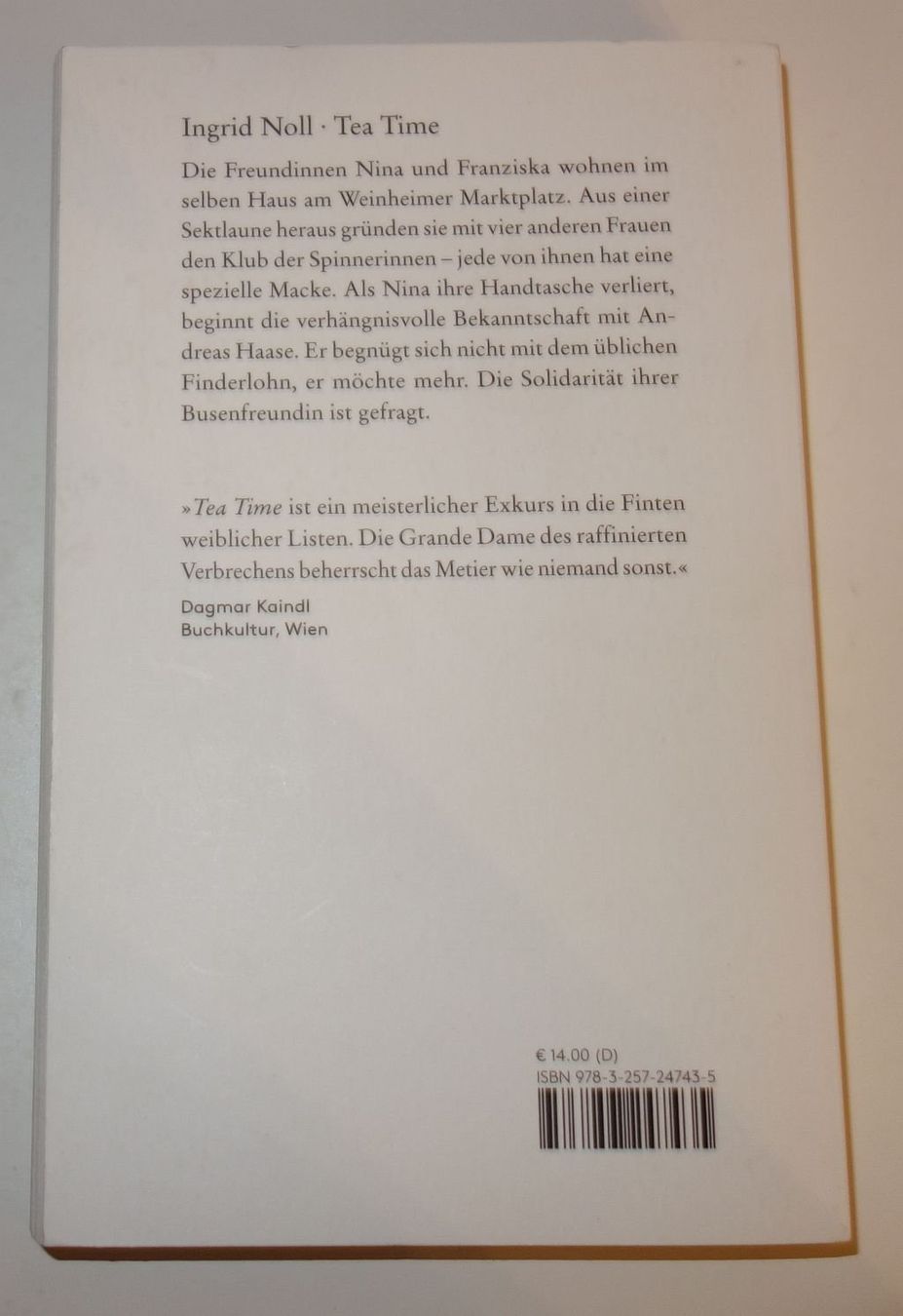 Libri: TEA TIME  -  Roman von Ingrid Noll – Usato da Dietlikon venduto da Web-Trader 2