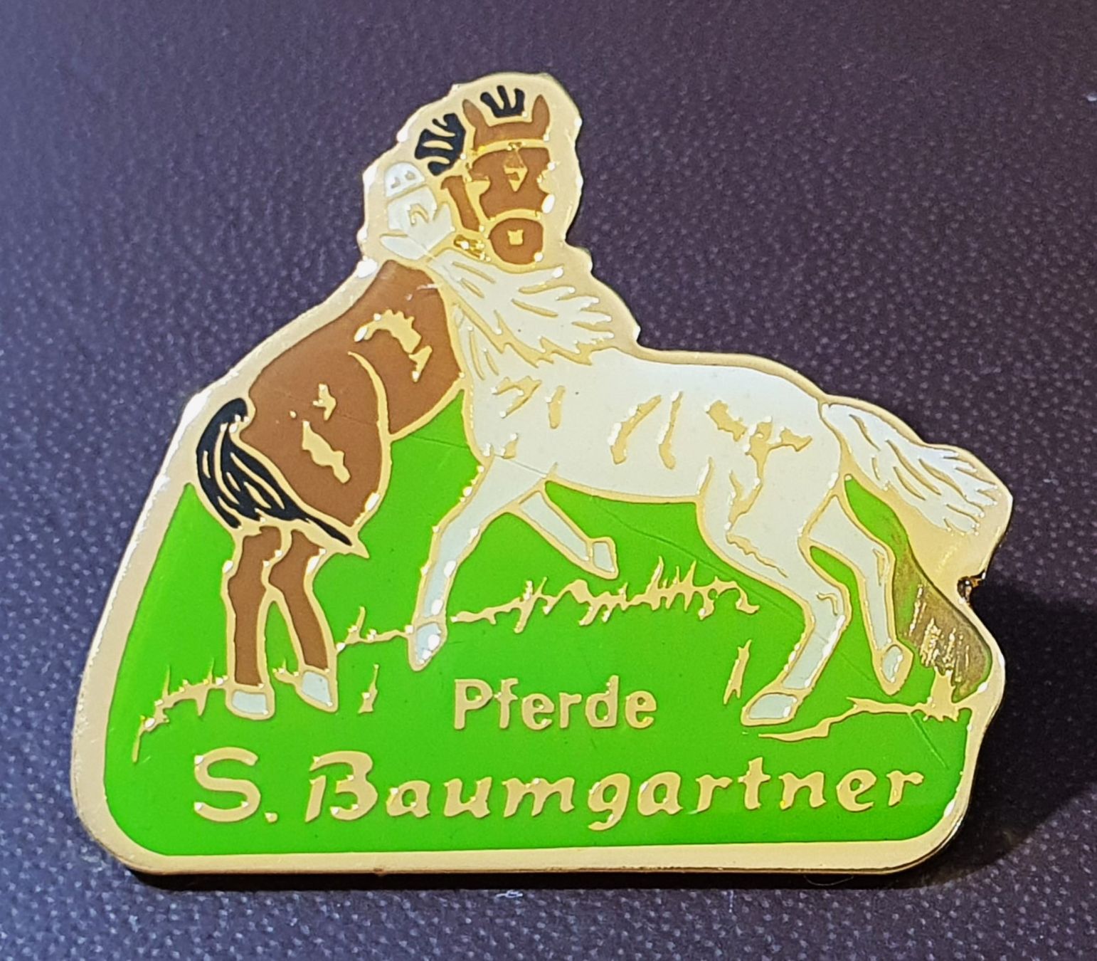 Placchette & Badge: R673 - Pin Pferd / Pferde S. Baumgartner – Usato da Reinach BL venduto da Boston-Verkauf 1