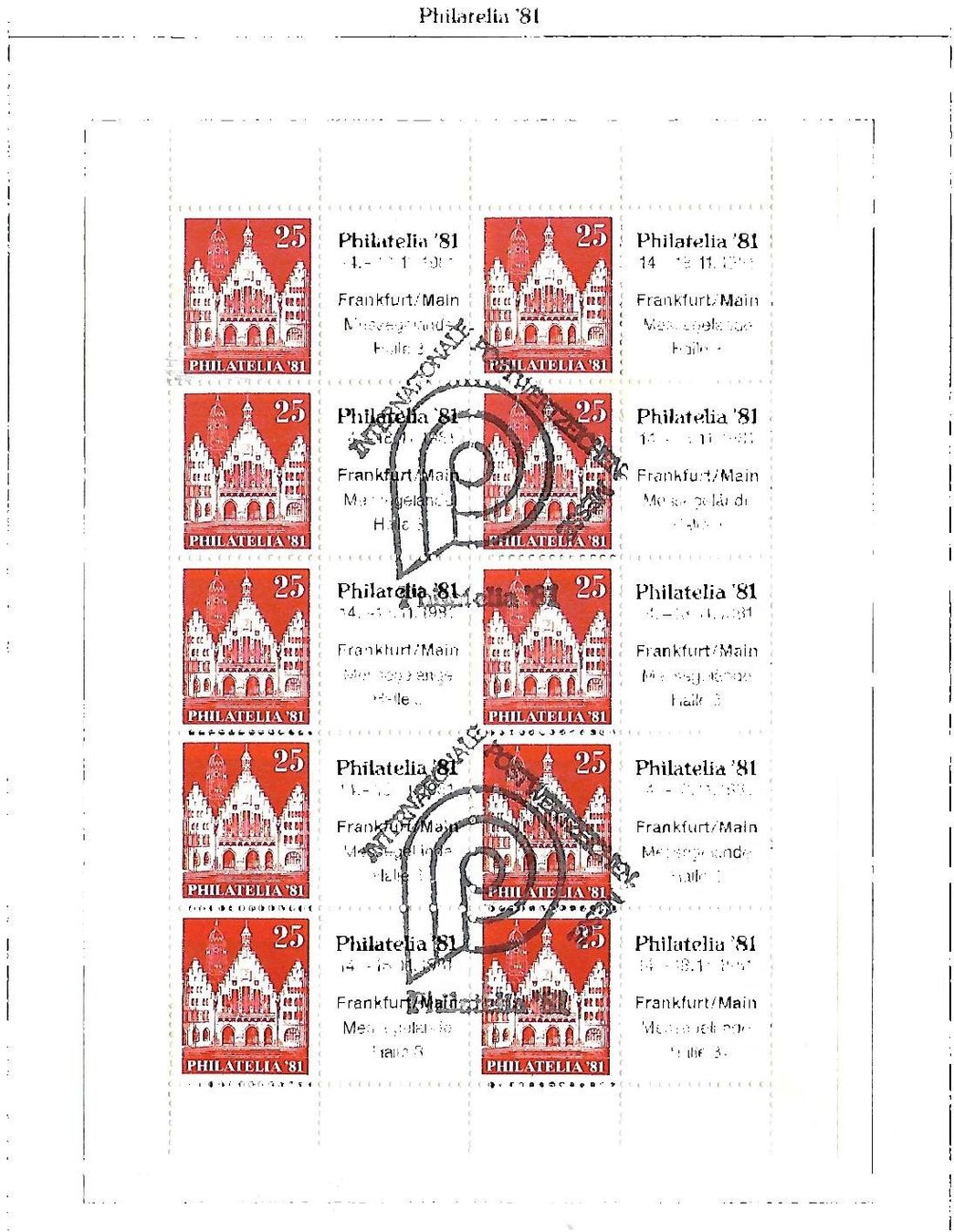 Tutti i francobolli: BRD 1981 : PHILATELIA "81" : 2 Hefte,  s. Text – Usato da Reinach BL venduto da eiche419 2