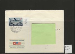 lettre poste aérienne avec F42 1947 1er jour