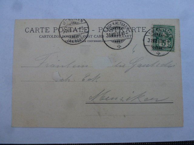 Ansichtskarten: Ansichtskarte Rigi-Kaltbad 1901 – Gebraucht aus Walkringen von Casablanca777 1