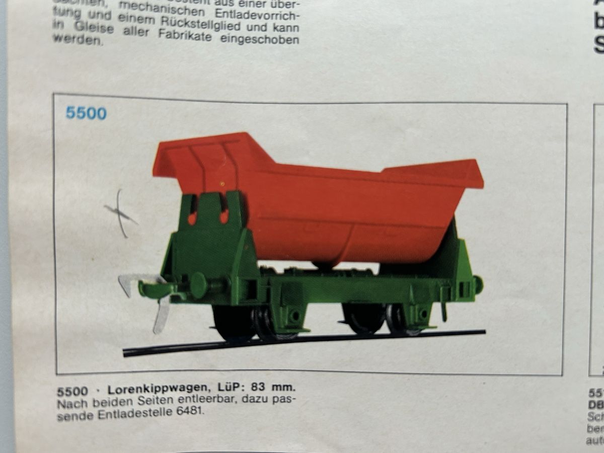 Fleischmann Modellini di ferrovie: Fleischmann Kippwagen – Usato da Liestal venduto da schnugger69 1