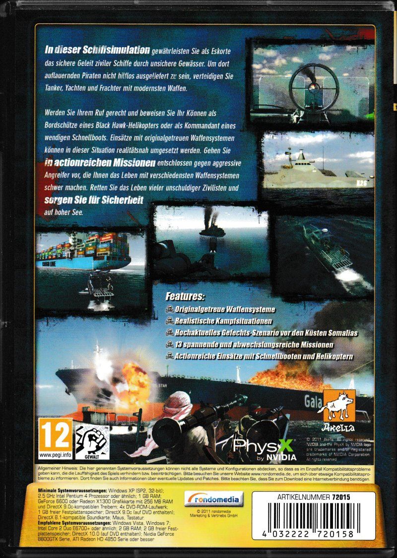 Jeux: PC DVD-ROM Schiffsimulation Spezial - Begleitschutz – D'occasion à Oberentfelden par AirCargo04 1