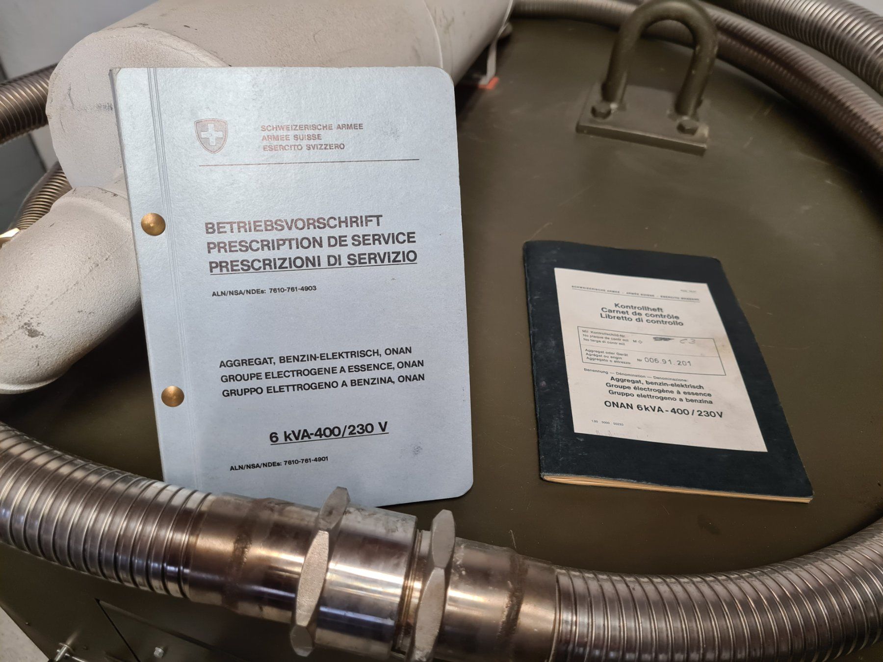 Generatori di corrente: Onan 6kvA Notstromgenerator – Usato da Rüti b. Büren venduto da giruno 3