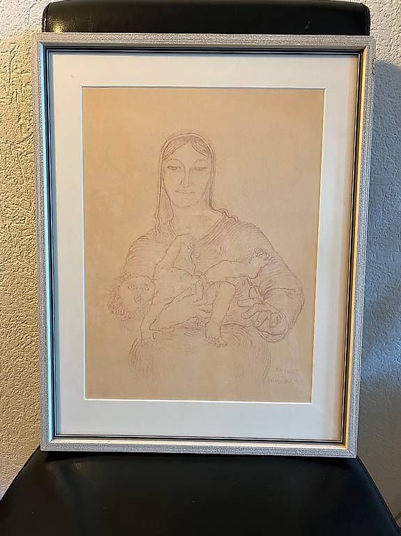 Foto & Immagini: Mutter Gottes Maria. mit Jesuskind von H. Trudel – Usato da Zürich venduto da Koereli01