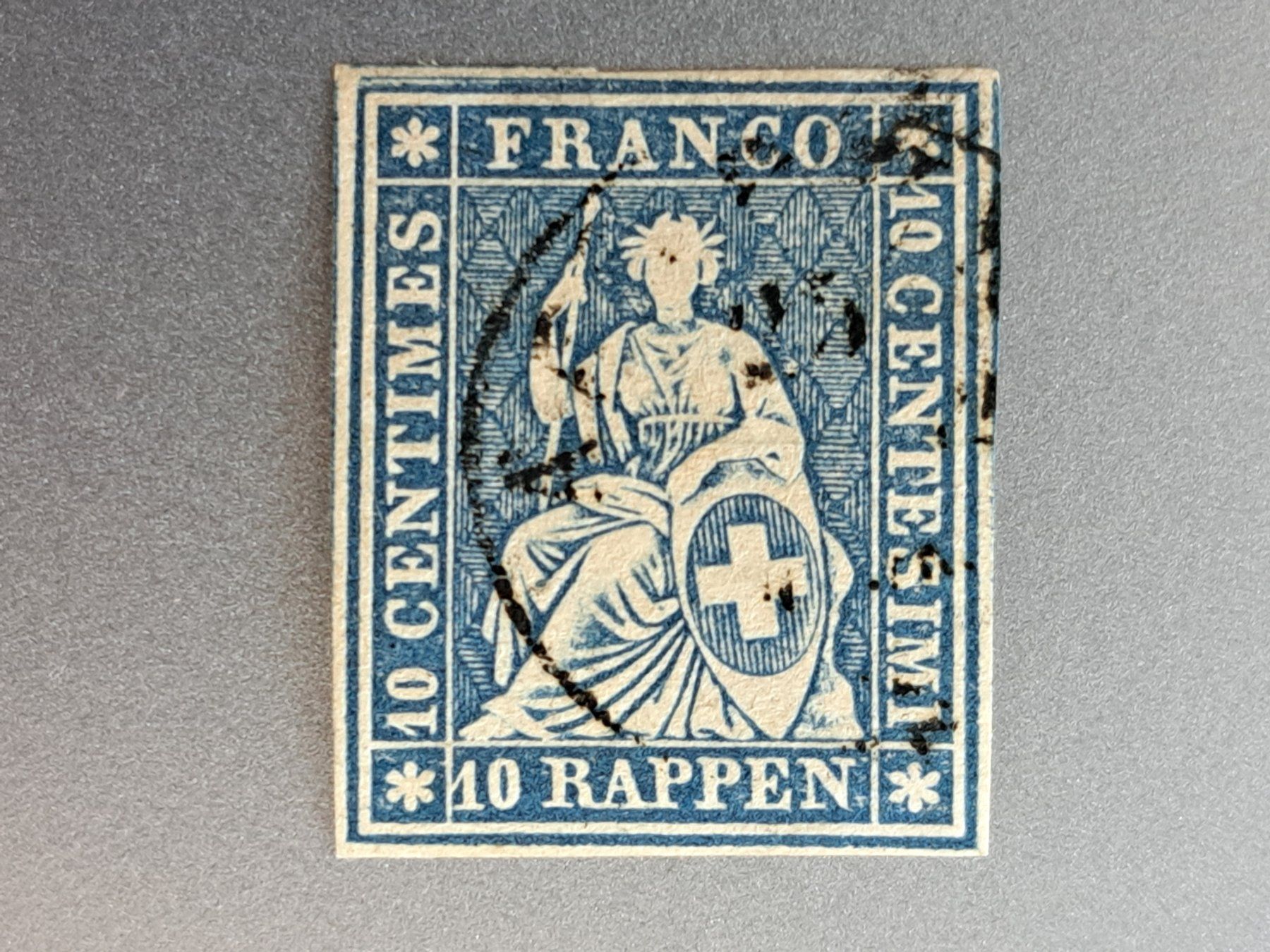 Alle Briefmarken: Strubel 23G Weissrandig!! Super Marke – Gebraucht aus Bazenheid von derdelorean01