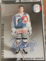 Signierte Autogrammkarte Roman Honegger ZSC Lions