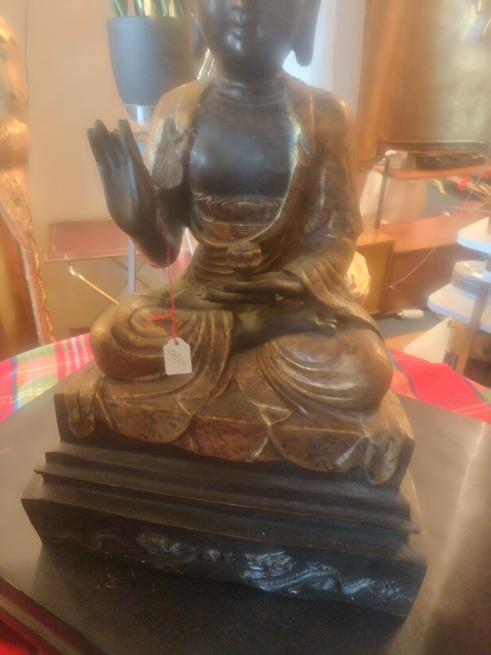 Figuren: Antike Bronze-Skulptur Buddha, – Gebraucht aus Zwingen von inf_2blh 2