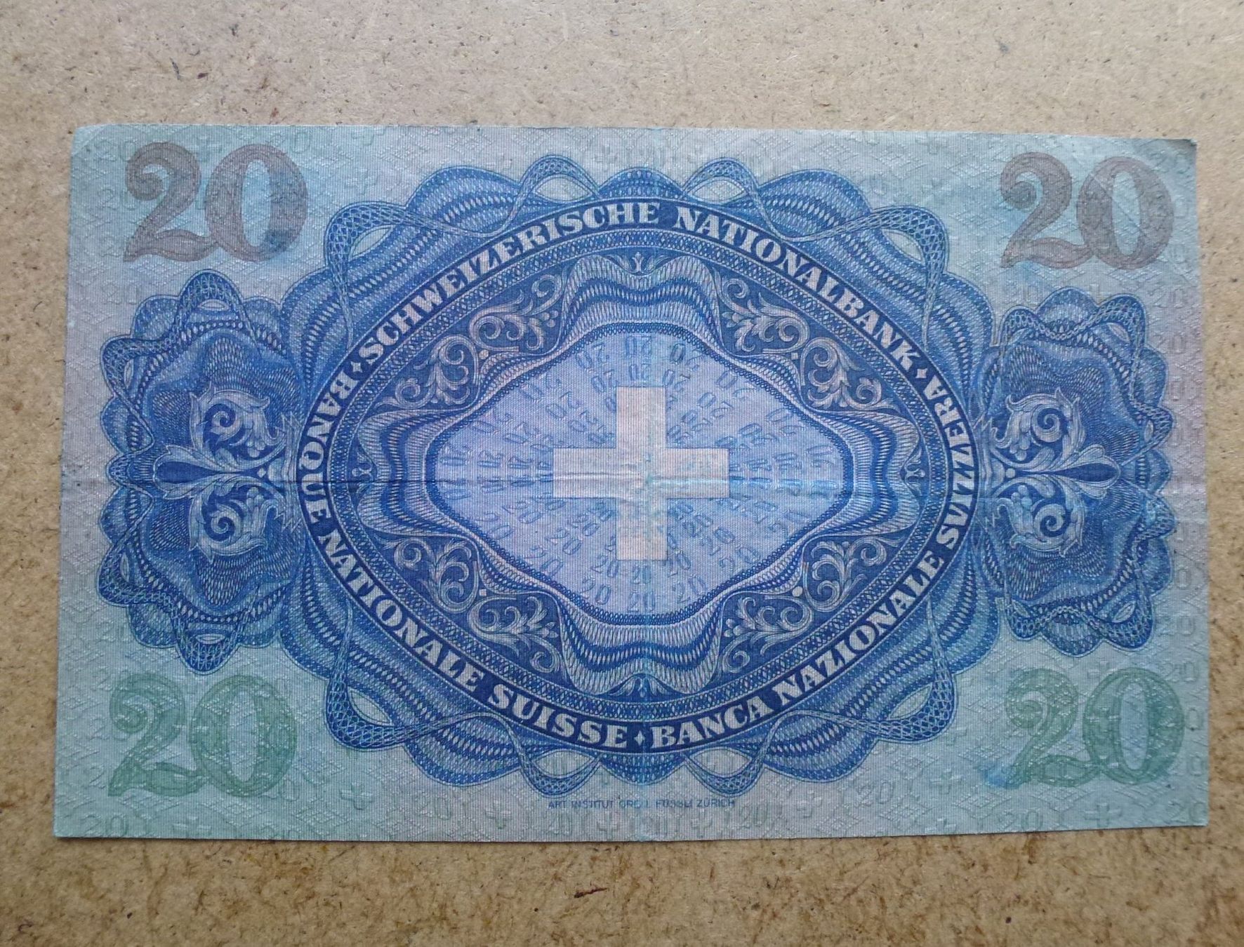 Banconote: ++ 20.- Franken 15. August 1940 – Usato da Walkringen venduto da Casablanca777 2