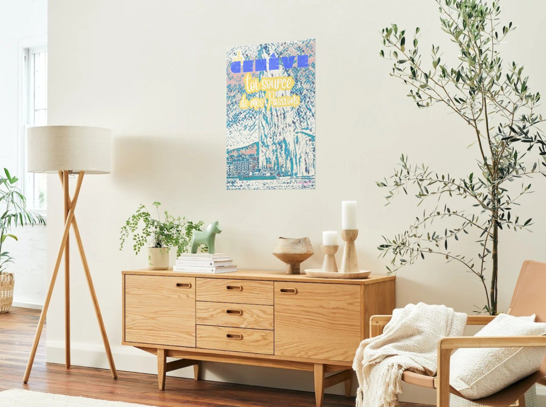 Poster & Bilder: ein Hanni Gehrn Poster von Genf – Neu und originalverpackt aus Zürich von Posterrama 2