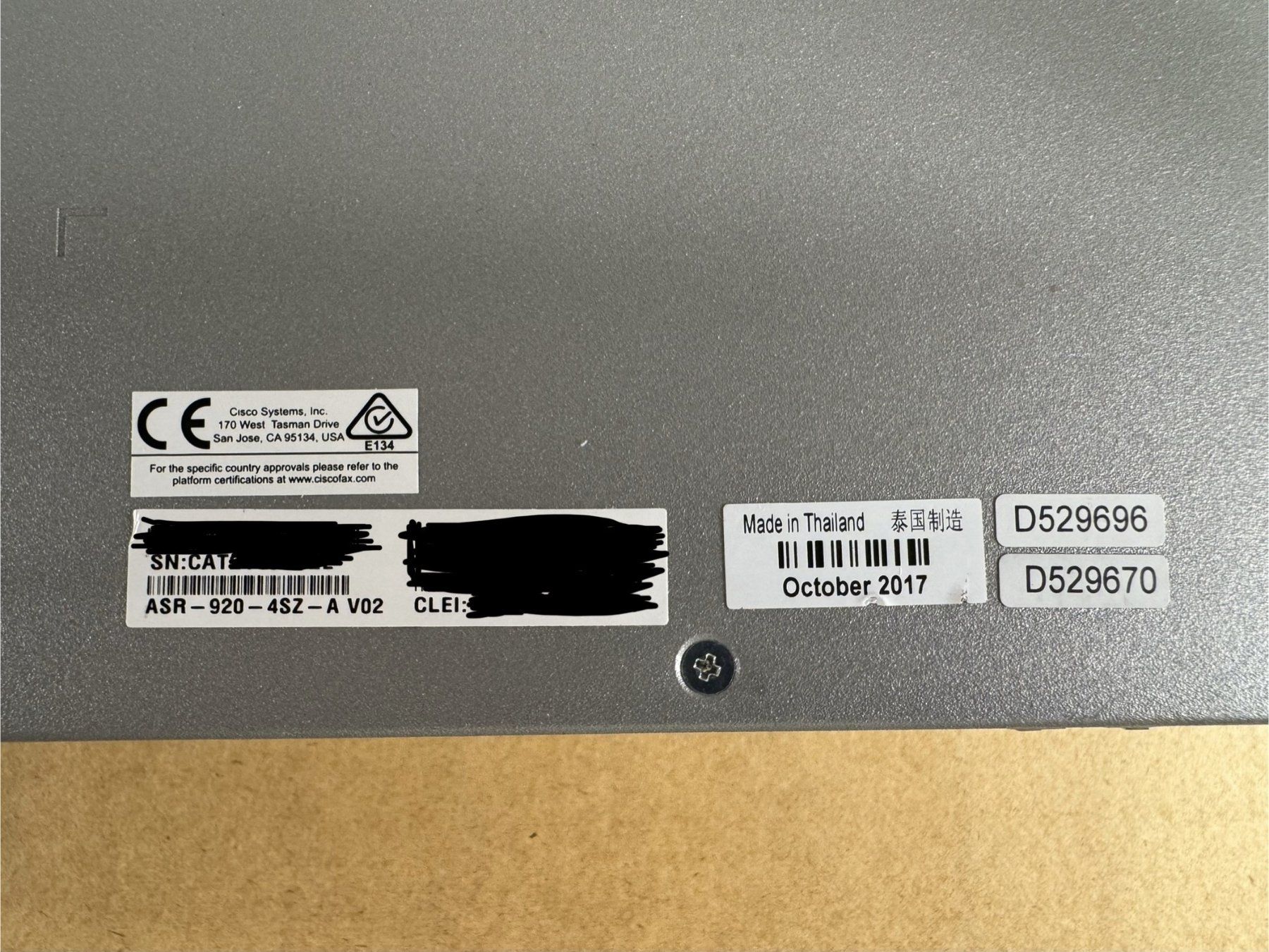 Cisco Modem & Router: Cisco ASR 920 Router – Usato da Matran venduto da Hub_GVA 1