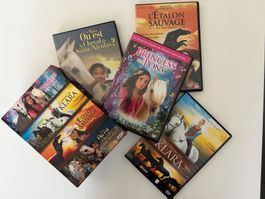 Lot de 4 DVD films sur les chevaux