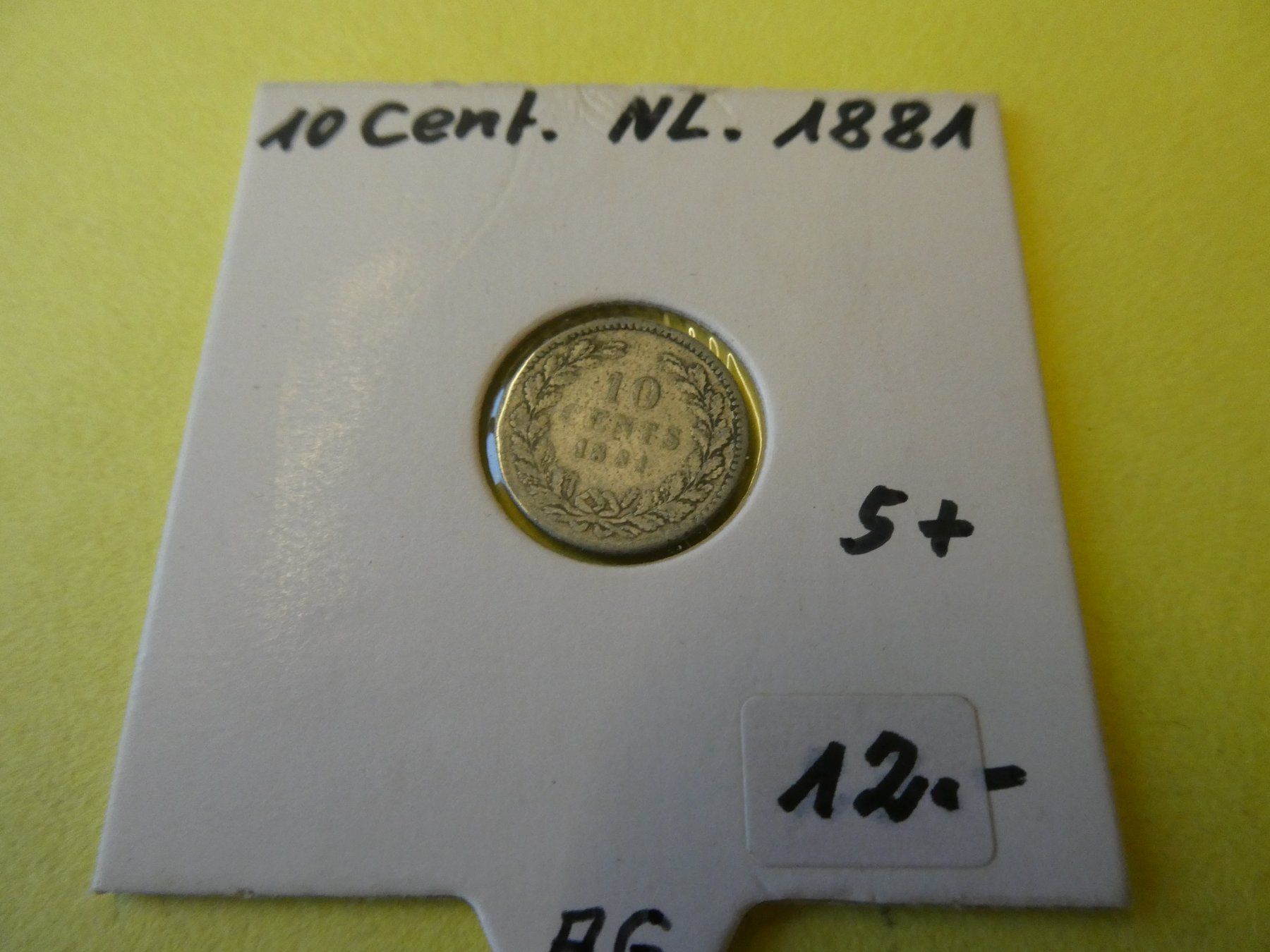 Tutti le monete: Niederlande 1881, 10 Cent - Silber – Usato da Hinterforst venduto da Rohusri
