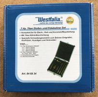 WESTFALIA 7TLG. STUFEN - UND FRÄSBOHRER SET ORIGINALVERPACKT
