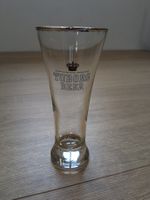 Tuborg Bierglas mit Goldrand