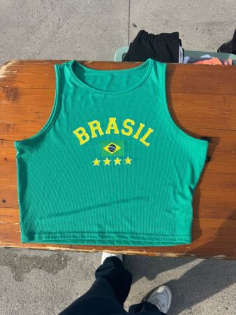 Crop top Vert Brésil