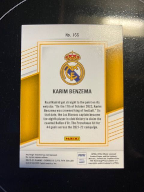 Panini Carte collezionabili: Karim Benzema Real Madrid Panini Dornruss Elite Fifa Soccer – Nuovo (secondo la descrizione) da Naters venduto da sch_9fvg 1