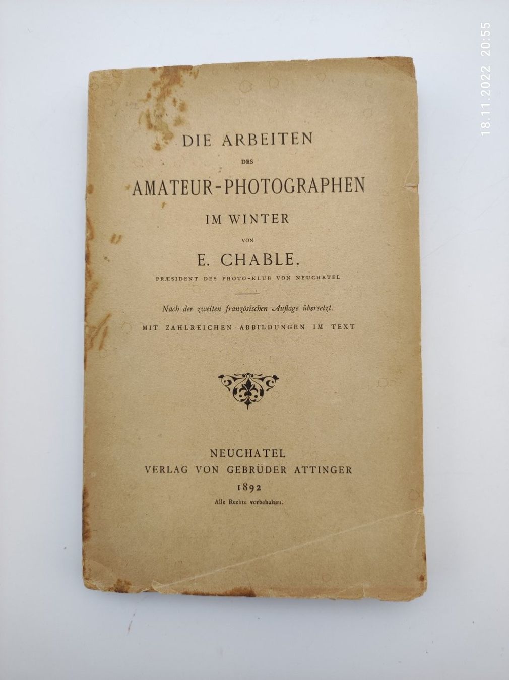 Livres: PHOTOGRAPHIE - EDOUARD CHABLE – D'occasion à Goldach par Gaip