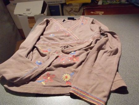 Pullover Grösse 152, inside, braun/Bände