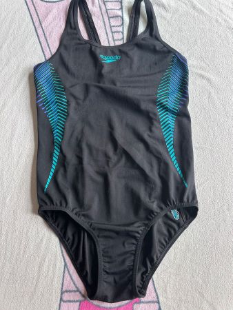 Speedo Badeanzug Schwarz/Blau - Top Zustand!