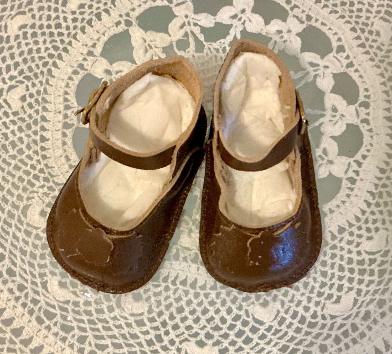 Bambole: ÄLTERE PUPPENSCHUHE ECHTLEDER – Usato da Zell LU venduto da Silvermemory 7
