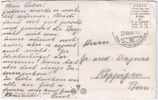 Cartoline postali: Saanenmöser - Hornberg – Usato da Binningen venduto da Mountainrider 1