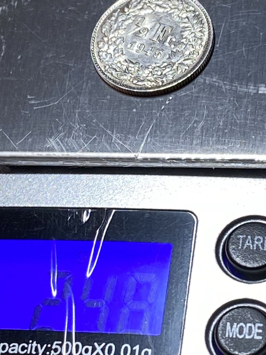 Tutti le monete: Suisse - 50 centimes - 1945 - AG – Usato da Payerne venduto da Mike1682 2