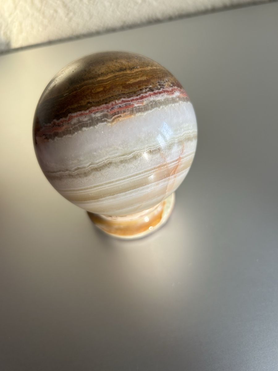 Minerali & Pietre curative: Kugel aus Onyx Durchmesser 8 cm – Usato da Lengnau AG venduto da Mefari 6