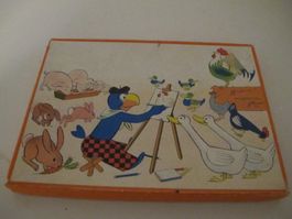 Globi Puzzle Holz Sehr Alt Vintage 66 Teile  Vollständig