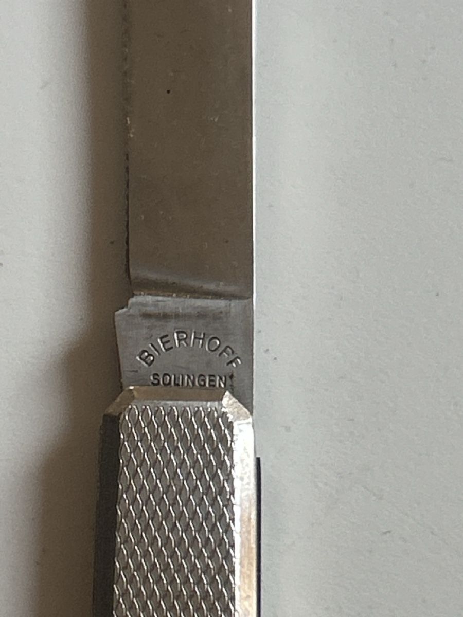 Solingen Coltelli tascabile: Bierhoff Solingen Zuri-Fleisch Messer Klappmesser (S34) – Usato da Neuenhof venduto da SchnaeppliAllerlei 1