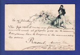 CHIEN / HUND - 1899 Litho Künzli