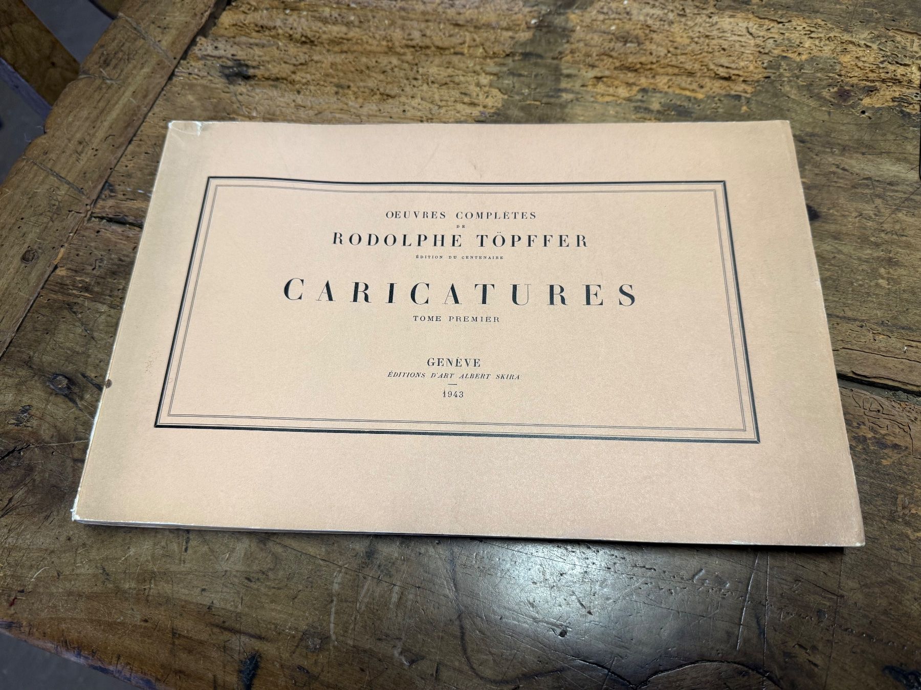 Libri: 1943 Rodolphe TOEPFFER Caricatures nummeriert – Usato da Bern venduto da Jwpm66