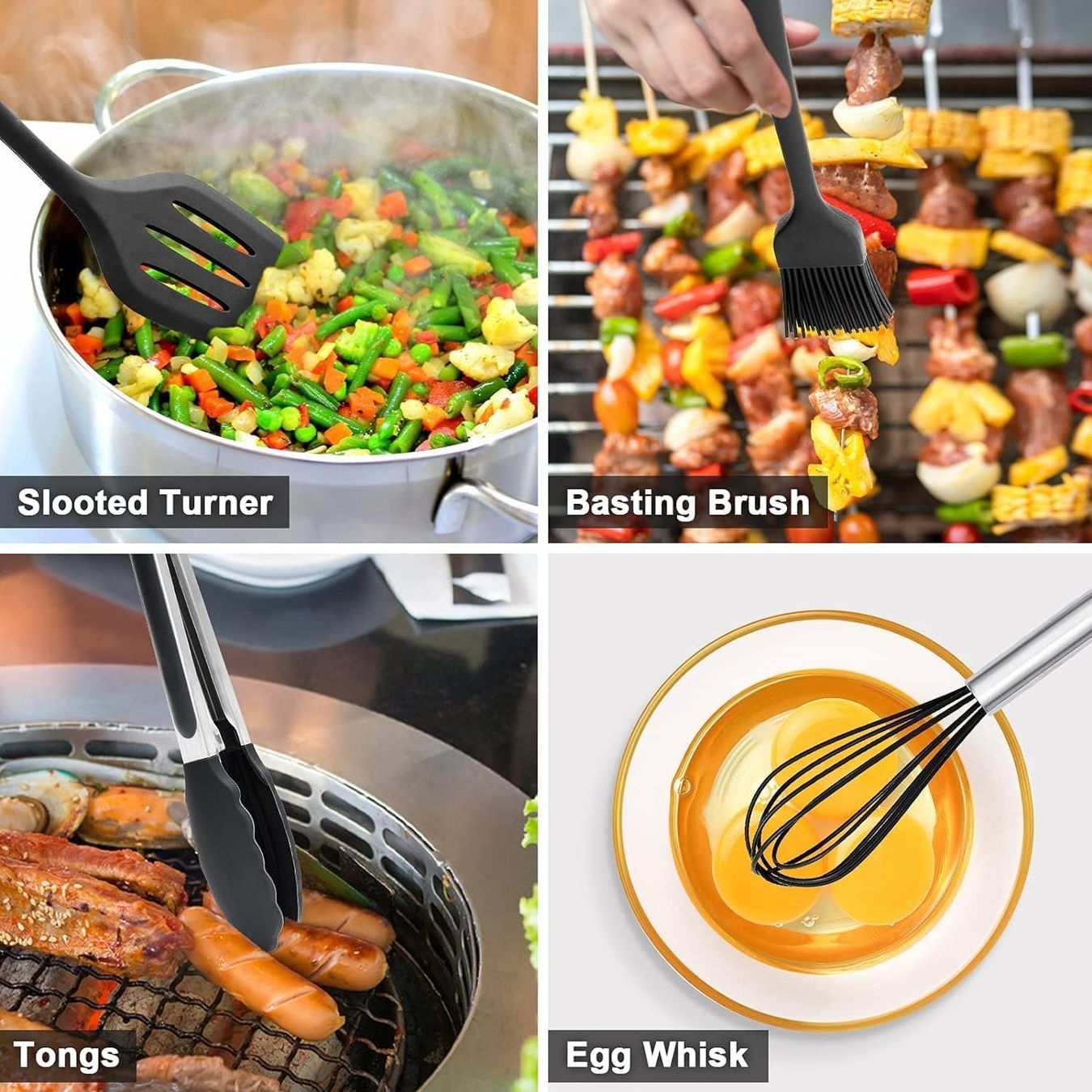 Elettrodomestici da cucina: 15-teiliges Silikon Küchenutensilien-Set – Nuovo e nell'imballaggio originale da Nuglar venduto da SaleRitter 4