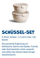Schüsseli-Set 2 Stk. 1.2L & 2L mit Deckel, ideal für Sommer