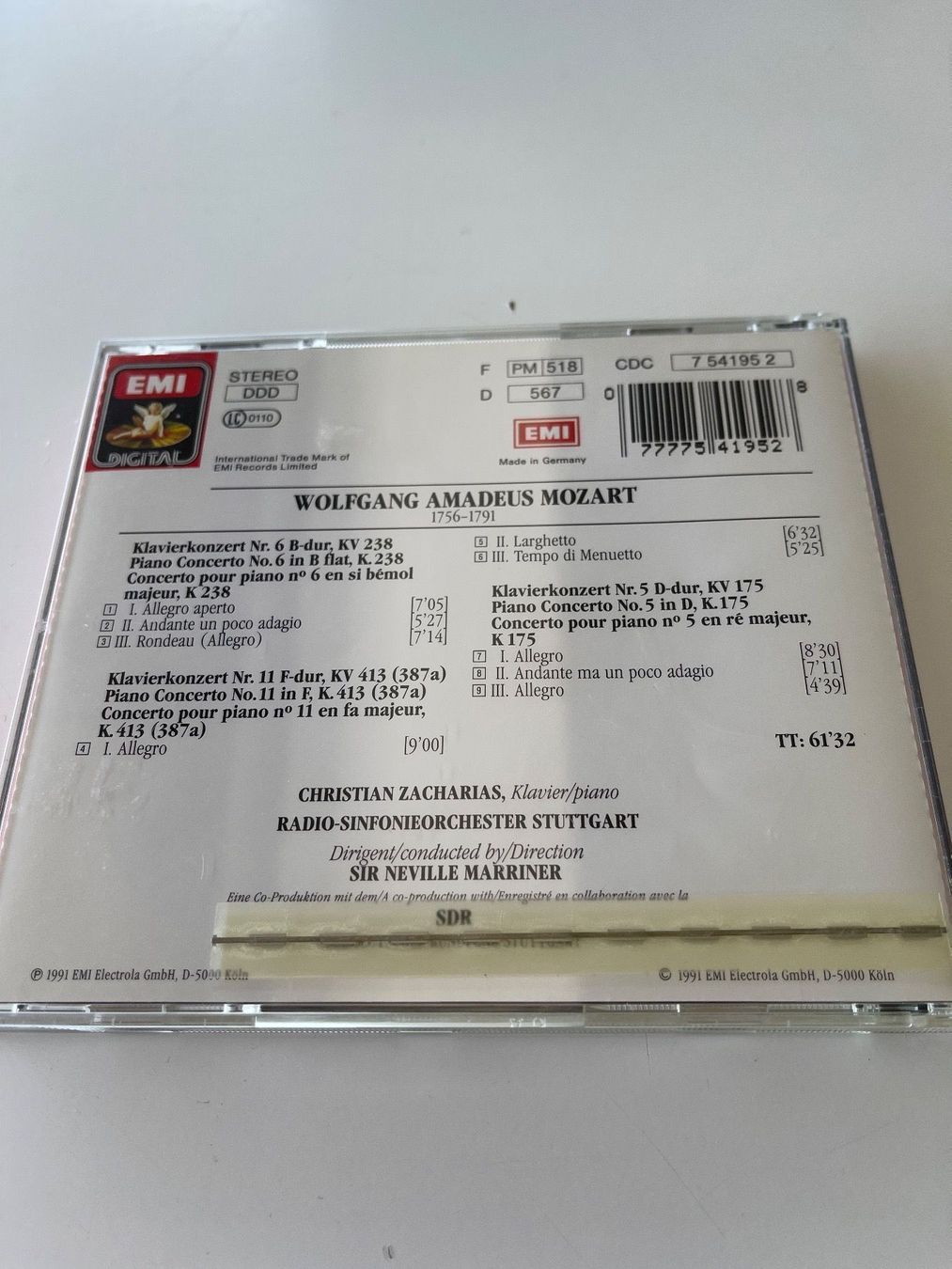 CD: Klavierkonzerte Christian Zacharias – Usato da Rüti ZH venduto da alumedien 1