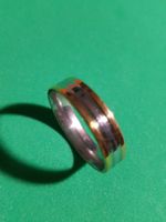 Schöner breiter solider Ring NEU Edelstahl Goldglanz 17,4 mm