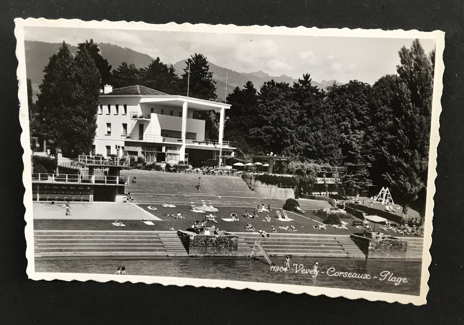 Ansichtskarten: ANTIKE ANSICHTSKARTE VEVEY-CORSEAUX-PLAGE – Gebraucht aus Ostermundigen von wini63
