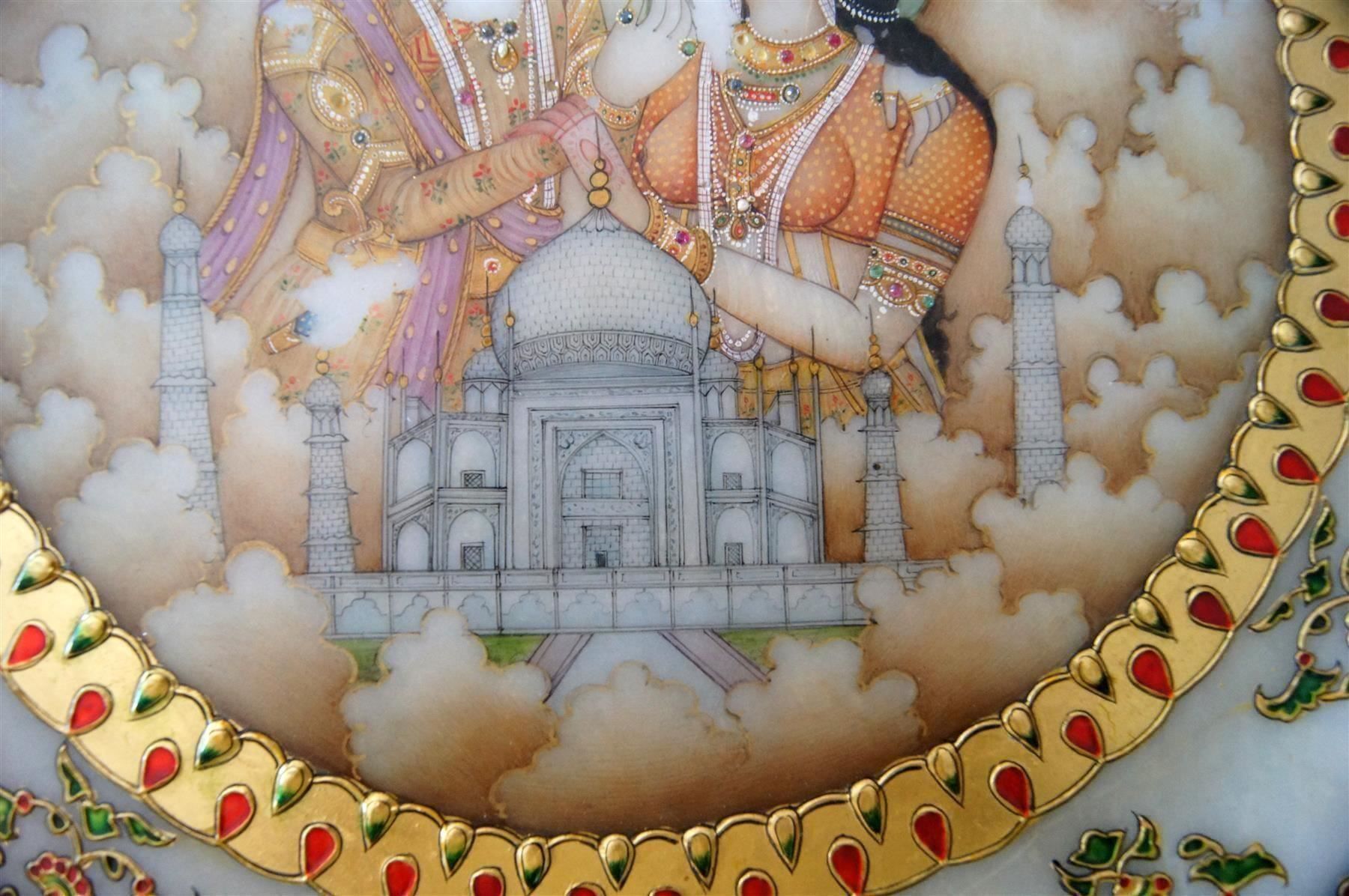 Teller: Marmor-Zierteller Taj Mahal – Gebraucht aus Geroldswil von ARTEFACTO 3