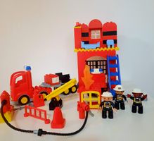 Lego Duplo Feuerwehr Autos löschen Feuerwehrstation Feuer