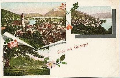 Cartoline postali: THUN Gruss vom Thunersee – Nuovo (secondo la descrizione) da Jona venduto da philajona