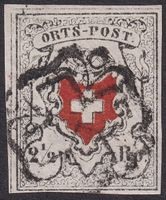 ORTS-POST (13I.a) T.1, Traumstück +Zürcher Rosette, 2'300.-+