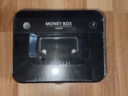 Metall Geldkassette, Schwarz, Neu, 2 Schlüssel inklusive