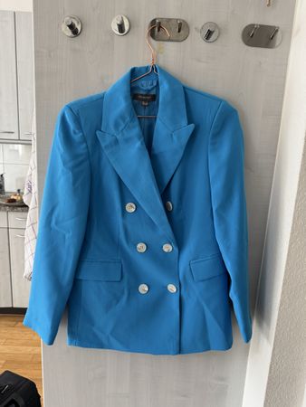 Damen Anzug blau Zweiteiler 