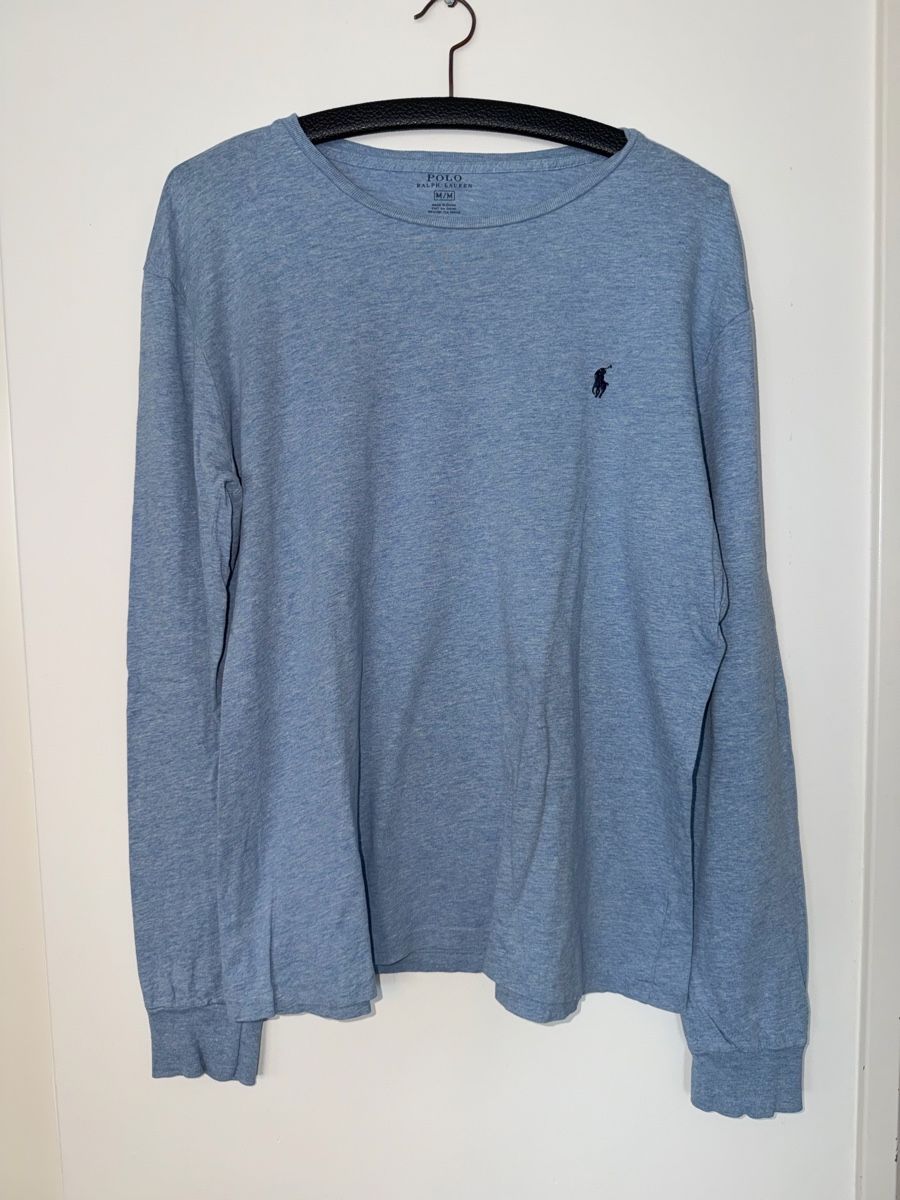 Polo Ralph Lauren Maglioni & Felpe: Polo Ralph Lauren Longsleeve Hellblau Meliert – Nuovo (secondo la descrizione) da Egerkingen venduto da trinity.supply
