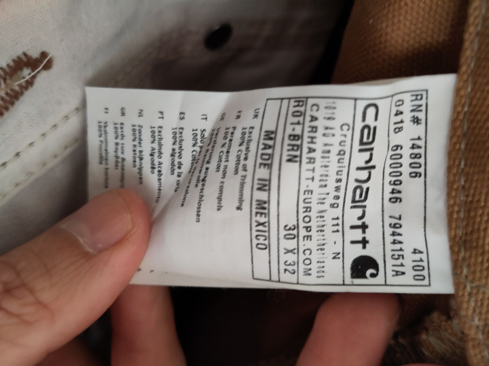 Carhartt Pantaloni: Carhartt Workwear Latzhose – Usato da Hünenberg venduto da dundie 8