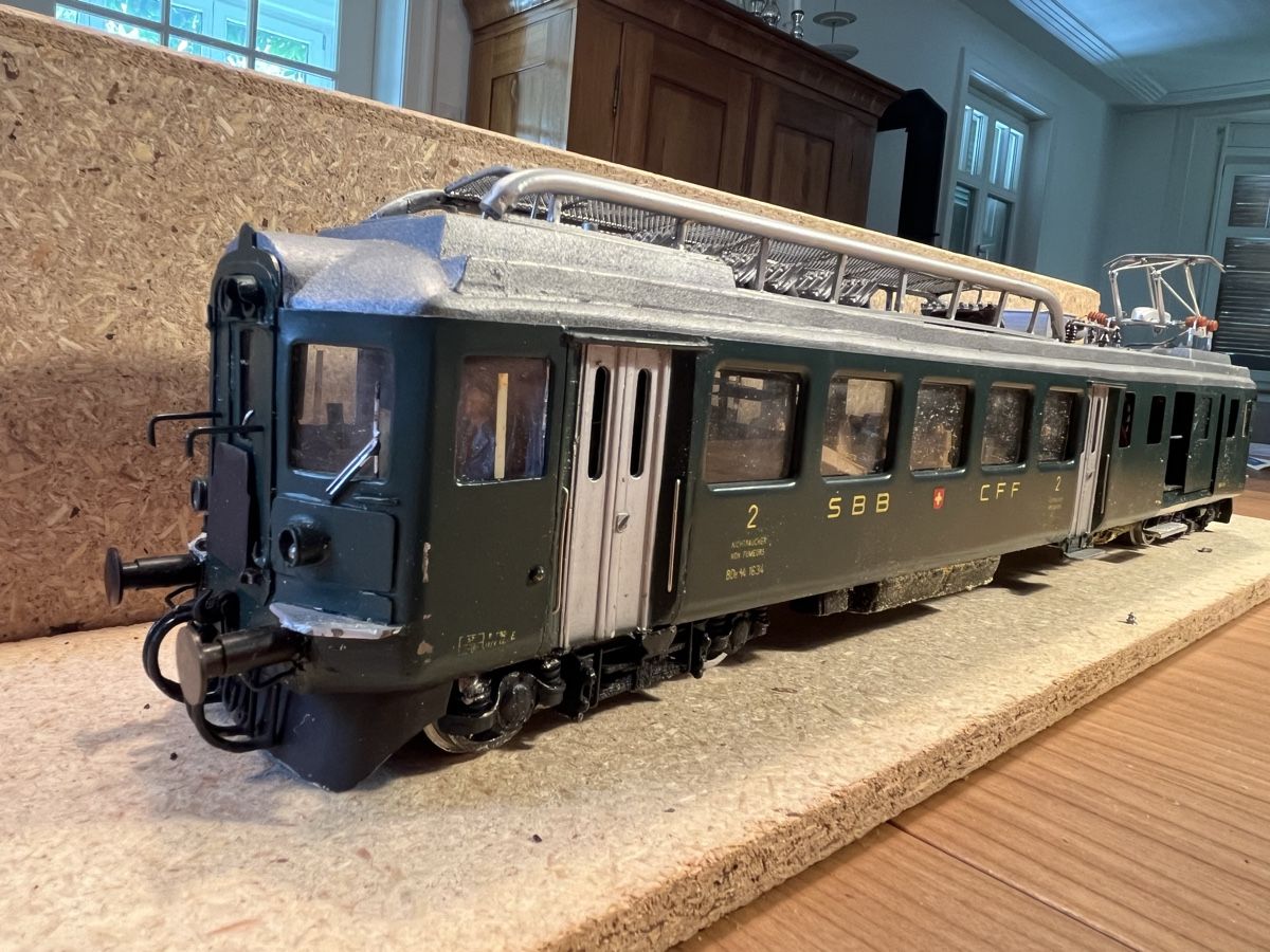 Modelleisenbahnen: SBB BDe 4/4 1634 Spur 0 – Defekt aus Oberwil BL von e24_6ft2 3