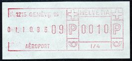 SFS 7III I/4 Fehldatum 01.10.1983 ** postfrisch Rarität